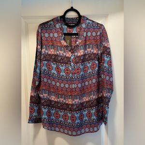 NWT TOLANI LIGHTWEIGHT GENEVA TUNIC SIZE XXS IN PINK MULTI